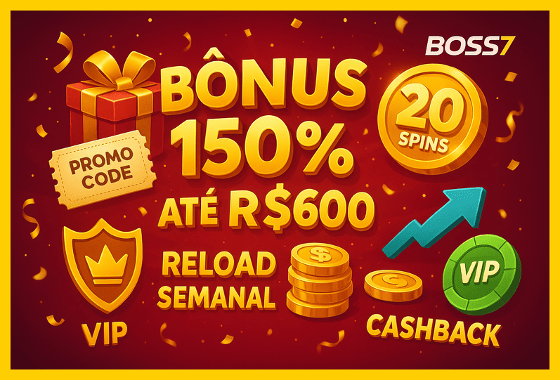 O bônus promocional BOSS7 é uma ótima maneira de começar sua aventura